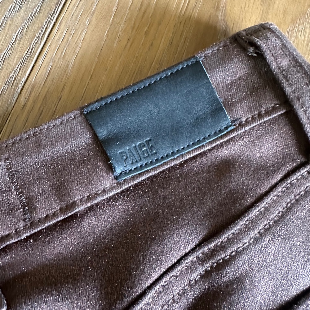 PAIGE Claudine in Bronze Shimmer Luxe Coating - Picture 13 of 14